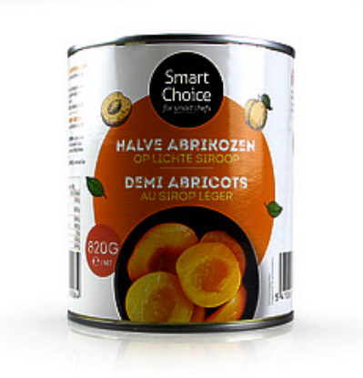 Image de ABRICOTS DEMI  SIROP SMART CHOICE 820G 6PC!