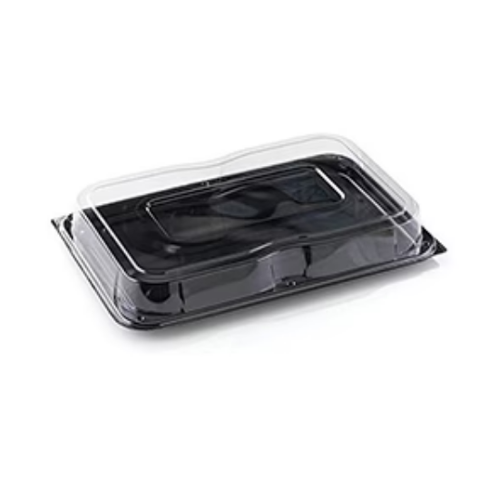 Image de PLATEAU NOIR RECT+DOME 35X24 SABERT (25pcs)