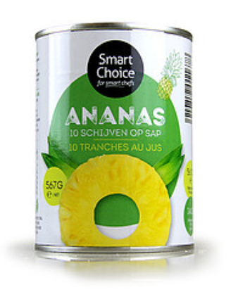 Image de ANANAS EN TRANCHES 567GR SMART CHOICE