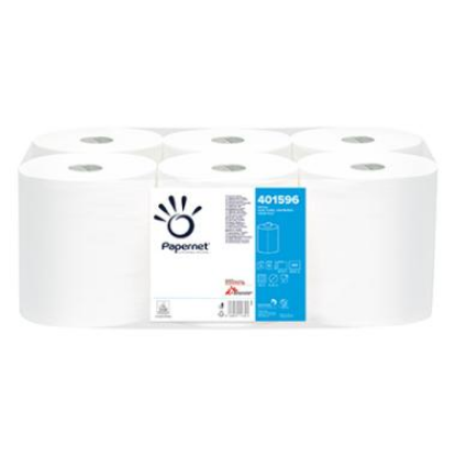 Image de MIDI PAPIER ESSUYAGE 2 PLIS 6 PCS BLANC